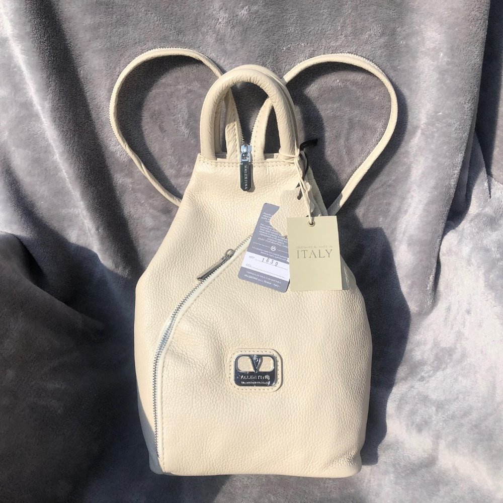 NWT Valentina Italian Leather Sling Backpack